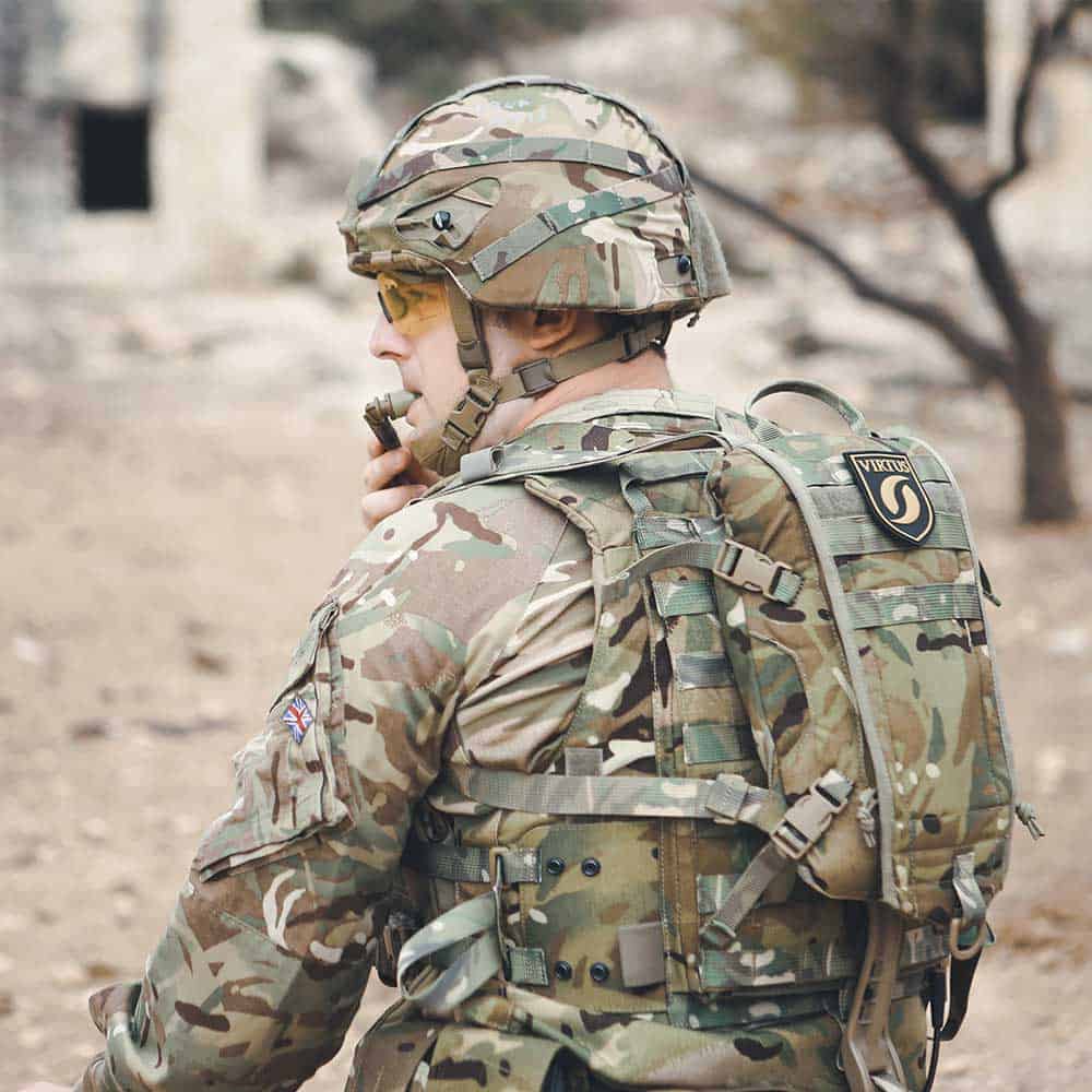 Hank's Surplus Military ACU Hydration Backpack – 3L / 100 Oz Water Reservoir, Nylon